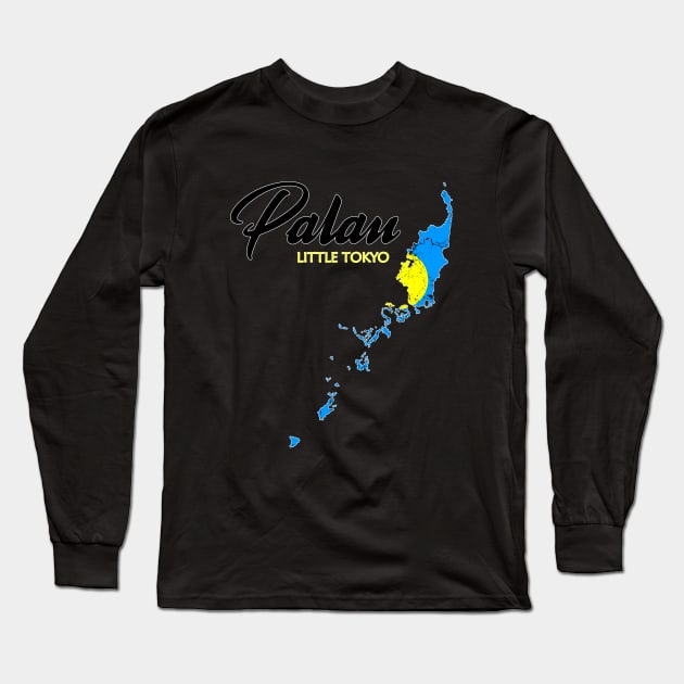 Palau Little Tokyo Long Sleeve T-Shirt by NicGrayTees